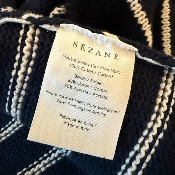 Sezane Leontine Navy and White Striped Sweater - Picture 4 of 7